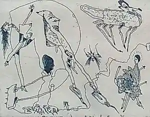 Buy Lucebert - Ingelijste ets: "Monsters"? Bid from 250!