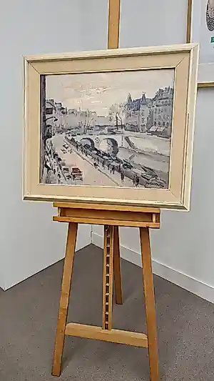 Jan Korthals - Parijse Boulevard" Zwaar pasteus olieverf op doek | Herkomst: Kunsthandel Borzo kaufen? Bieten Sie von 1500!