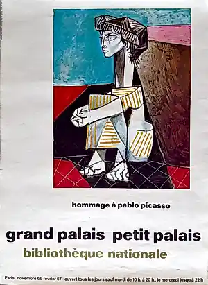 Pablo Picasso - Pablo Picasso – Affiche originale Hommage à Picasso 1966-67 – Grand Palais kaufen? Bieten Sie von 305!