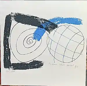 Buy Hans van Arkel - Zeefdruk, hand gesigneerd ,1990? Bid from 20!