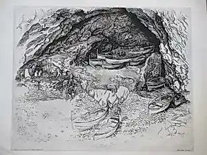 Buy Kuno Brinks - De vissers van Amalfi - Ets? Bid from 45!