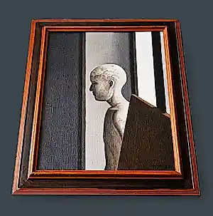 Buy Armando Cairo - in 1983 geschilderd magisch realistisch olieverf - fraai ingelijst? Bid from 164!