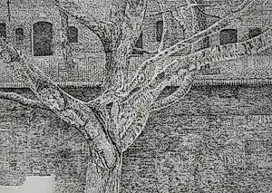 Charles Donker - Boom voor een Utrechtse gracht met werf - gesigneerde ets kaufen? Bieten Sie von 195!