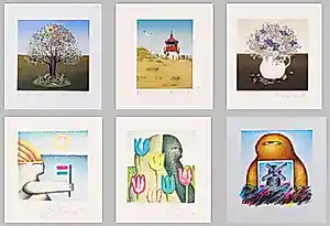 Jörg Remé - e.a: zes handgesigneerde zeefdrukken: Diverse composities | GRATIS VERZENDING kaufen? Bieten Sie von 50!
