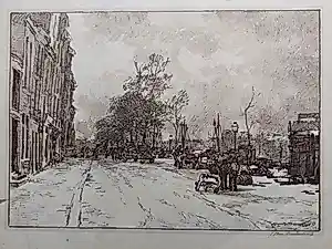 Buy Johan Hendrik van Mastenbroek - Straatgezicht Rotterdam? Bid from 95!