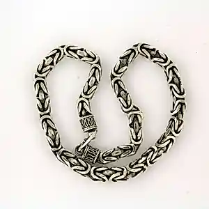Zilveren vierkante koningsschakel ketting - 45 cm kaufen? Bieten Sie von 310!