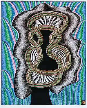 Buy Shinkichi Tajiri - zeldzame knoop ‘KOAN I’ - gesigneerde computerprint? Bid from 125!