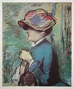 Buy Edouard Manet - Portrait d'une femme - 1974 - Tentoonstellingsaffiche vóór belettering - Moulot? Bid from 70!