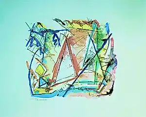 Buy Hans van Wingerden - Compositie met kruisende lijnen? Bid from 20!
