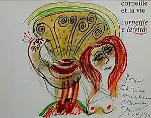 Corneille - Ingelijste gemengde techniek: et la vie, e la vita - 1974(nieuwe lijst!) kaufen? Bieten Sie von 1250!