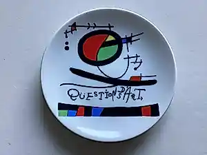 AcheterJoan Miro - Qüestions d’Art - schoteltje? Enchérissez de 35!