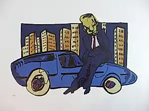 Herman Brood - Kleurenzeefdruk SHARPLY DRESSED Handgesigneerd kaufen? Bieten Sie von 425!