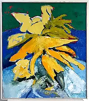 Buy Louis Vorkink - Vogelbloem - Olie op doek - Gesigneerd - 80x70 cm - 1983? Bid from 80!