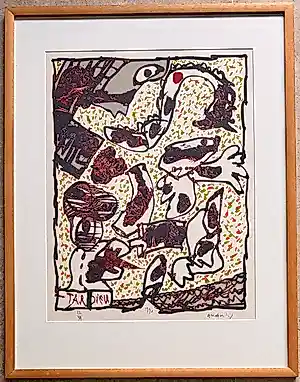 Pierre Alechinsky - Kleurenlitho – 'Tardieu' (1990) kaufen? Bieten Sie von 1050!