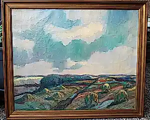 Jan Murk de Vries - Terschelling (Oosterend) 1946 - olieverfschilderij kopen? Bied vanaf 195!