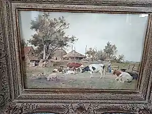 Buy Adrianus Johannes Groenewegen - Koeien in een landschap? Bid from 450!