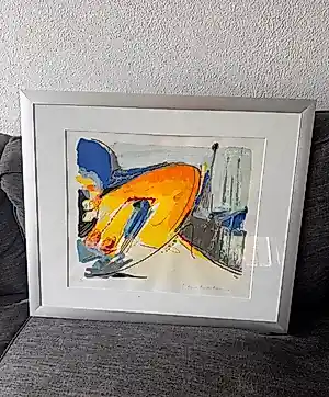 Ton van Kesteren - Zeefdruk op papier oplage 33/55. vendu pour 35€ !