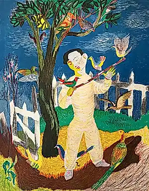 Buy Lucie Kurpershoek-Visser - (jongen met vogels)? Bid from 25!