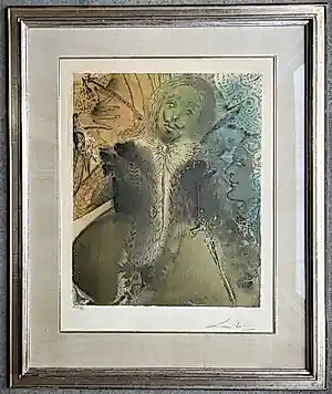 Salvador Dali - The Marquis de Sade portfolio - Damis and Durval -1969 kopen? Bied vanaf 750!