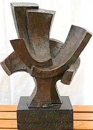 Rien Goené - Groot abstract/modern/geometrisch bronzen plastiek verkauft für € 1105!
