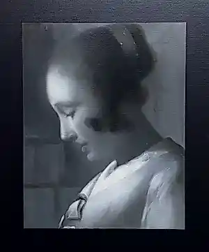 Mary Waters - Brieflezende vrouw, olieverf op doek kaufen? Bieten Sie von 1350!