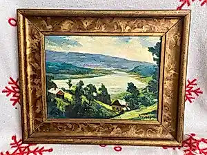 Vladimir Pavlosky - Russisch rivierlandschap van Sibirie kaufen? Bieten Sie von 79!