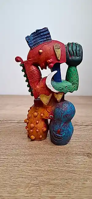Clemens Briels - Kleurrijk abstract beeld verkauft für € 55!