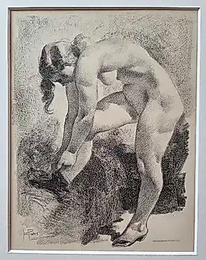 Jos Rovers - Portret vrouw. Naakt. kopen? Bied vanaf 89!