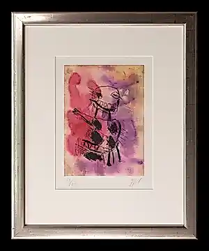 Buy Karel Appel - ets/aquatint: Nostalgie de l'océan - 1998? Bid from 1000!