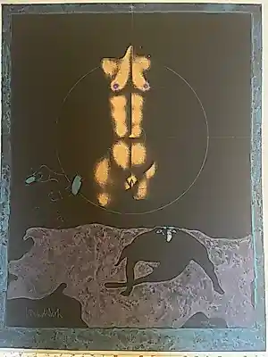 Paul Wunderlich - ein böses Tier kopen? Bied vanaf 100!