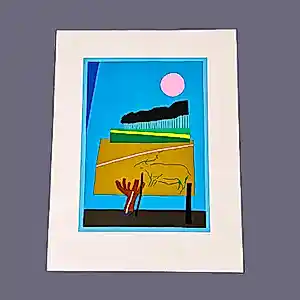 Buy Harrie Gerritz - een mooie in bep. oplage gemaakte kleuren zeefdruk "klein maanlicht avontuur"? Bid from 47!