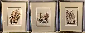 Buy Ciano Siewert - drie maal aquarel stadsgezicht Amsterdam? Bid from 40!