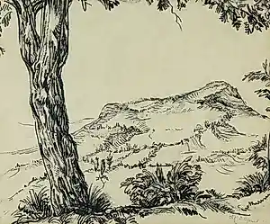Alexander Gerhardus Dieperink - Stifttekening, Landschap - Ingelijst kaufen? Bieten Sie von 40!