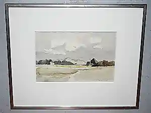 AcheterMart Kempers - Callantsoog - aquarel 1992 & extra boekwerk? Enchérissez de 20!