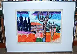 AcheterWillem Brauck - Frans landschap - zeefdruk - ingelijst? Enchérissez de 20!