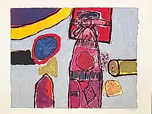 AcheterCorneille - Totem - Grote zeefdruk - 1996? Enchérissez de 295!