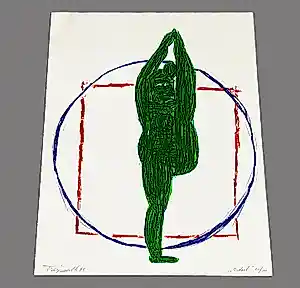 Alphons Freijmuth - kleuren lithografie "Idool" uit 1995 - beperkte oplage 51/100 verkauft für € 50!