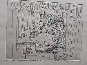 Henny Bal - Ets, Titel, Open plek in het bos. kopen? Bied vanaf 30!
