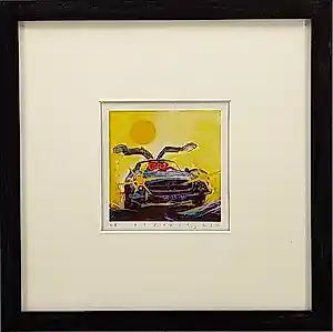 Ad Verstijnen - Kleurenzeefdruk MERCEDES 300SL in nieuwe lijst kaufen? Bieten Sie von 49!