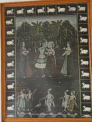 Onbekend - Krishna met Radha in een tuin . kaufen? Bieten Sie von 100!
