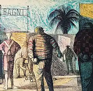 Nicolaas Wijnberg - grote kleuren- litho "ghiocatori di Boece" 1959 met pers. opdracht "voor Hans" kopen? Bied vanaf 53!