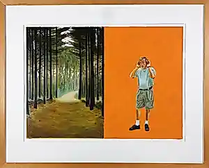 Erlend Steiner Lovisa - Gouache, Verdwaald - Ingelijst kaufen? Bieten Sie von 150!