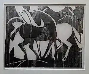 Mommie Schwarz - Paarden. Uit Wendingen. Ingelijst. kopen? Bied vanaf 109!