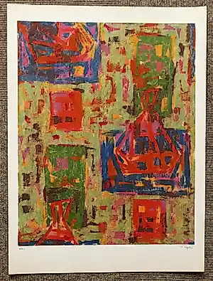 Ton Pape - Gouache 1883 verkauft für € 75!
