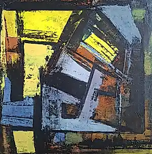 Frédérique Manley - yellow and Blue N°1 kaufen? Bieten Sie von 101!