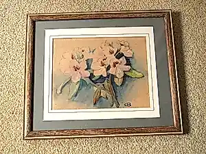 Buy Claire Bonebakker - Aquarel - Bloemenstilleven? Bid from 110!