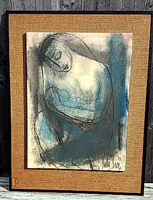 AcheterAnto Diez - Moeder en Kind (1971) – Gemengde techniek, handgesigneerd en geannoteerd op a...? Enchérissez de 175!
