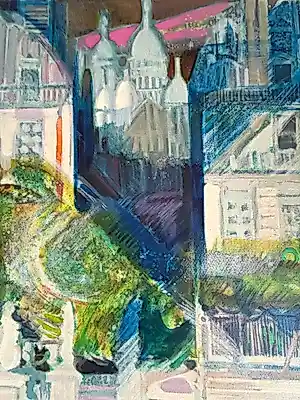 AcheterPaul Ambille - Lithographie couleurs 'Le sacré coeur"? Enchérissez de 75!