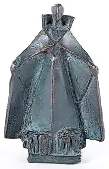 Eric Claus - Gepatineerd bronzen beeld: de blauwe Mantelmadonna“ kopen? Bied vanaf 895!