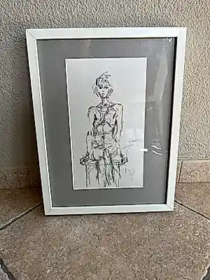 Alberto Giacometti - Lithographie 1961 verkauft für € 650!